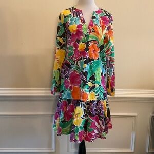 LAUREN Ralph Lauren Cotton Paradise Island Floral Skirt Set Size L / 12